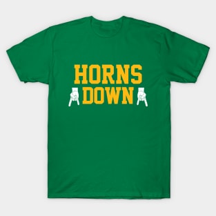 Horns Down - Green T-Shirt